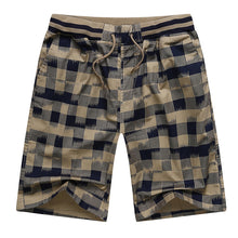Load image into Gallery viewer, Men'S Fashion Youth Beach Plaid Cotton Shorts