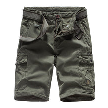 Load image into Gallery viewer, Men'S Summer Loose Cotton Multi-Pocket Casual Five-Point Pants