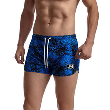 Load image into Gallery viewer, Rainbow print beach three-quarter sports shorts