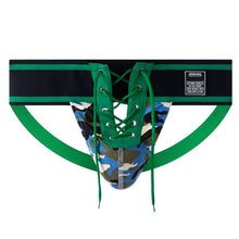Load image into Gallery viewer, Underwear laced camouflage green extra wide waistband sexy thong