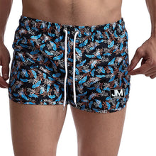 Load image into Gallery viewer, Rainbow print beach three-quarter pants sports shorts