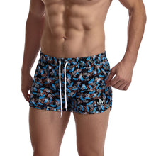 Load image into Gallery viewer, Rainbow print beach three-quarter pants sports shorts