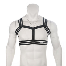 Load image into Gallery viewer, Black and white tight sexy chest strap