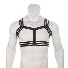 Load image into Gallery viewer, Black and white tight sexy chest strap