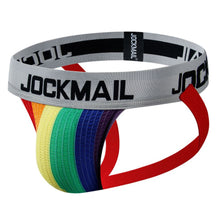 Load image into Gallery viewer, Rainbow color mesh elastic large sac bag lift buttocks back hollow sports double ding