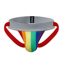 Load image into Gallery viewer, Rainbow color fitness sports mesh cotton breathable low waist double thong