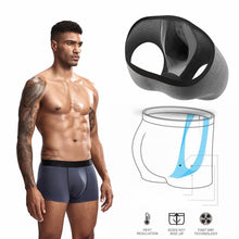 Load image into Gallery viewer, Ice silk 3D hammock mesh pocket U convex anti-walking gunmetal separation boxers