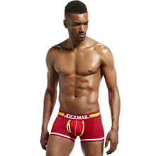Load image into Gallery viewer, Sexy U-convex erotic mesh patchwork boxer briefs