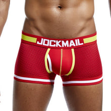 Load image into Gallery viewer, Sexy U-convex erotic mesh patchwork boxer briefs