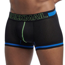 Load image into Gallery viewer, Sexy U-convex erotic mesh patchwork boxer briefs