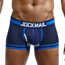 Load image into Gallery viewer, Sexy U-convex erotic mesh patchwork boxer briefs