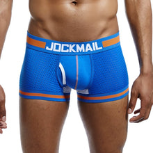 Load image into Gallery viewer, Sexy U-convex erotic mesh patchwork boxer briefs