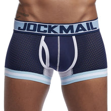 Load image into Gallery viewer, Sexy U-convex erotic mesh patchwork boxer briefs