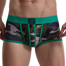 Load image into Gallery viewer, Sexy camouflage mesh breathable trendy boxer briefs