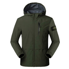 Load image into Gallery viewer, Men&#39;S Windproof And Waterproof Solid Color Outdoor Hooded Jacket