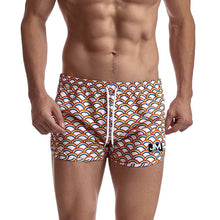 Load image into Gallery viewer, Rainbow print beach three-quarter sports shorts