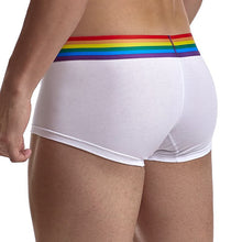 Load image into Gallery viewer, Sexy rainbow cotton breathable see-through quadrangular boxer briefs