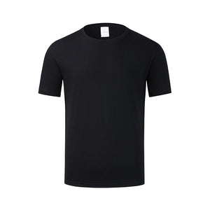 Men'S Cotton Round Neck Solid Color Short Sleeve T-Shirt