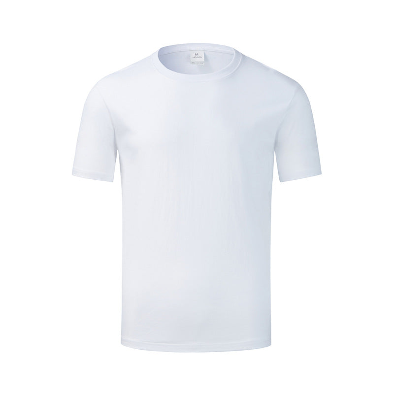 Men'S Cotton Round Neck Solid Color Short Sleeve T-Shirt