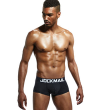 Load image into Gallery viewer, Sexy erotic U convex cotton solid color boxer briefs