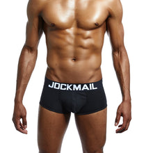 Load image into Gallery viewer, Sexy erotic U convex cotton solid color boxer briefs