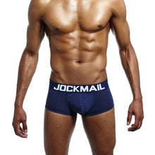Load image into Gallery viewer, Sexy erotic U convex cotton solid color boxer briefs