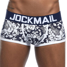 Load image into Gallery viewer, U convex leaves printed cotton boxer briefs