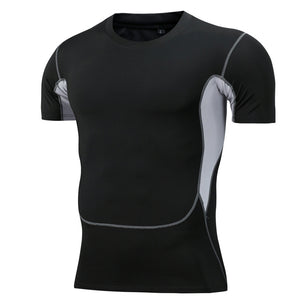 Men'S Sports Tight Training Running Sports T-Shirt