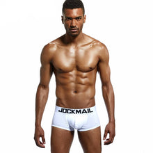 Load image into Gallery viewer, Sexy erotic U convex cotton solid color boxer briefs