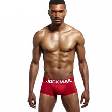 Load image into Gallery viewer, Sexy erotic U convex cotton solid color boxer briefs