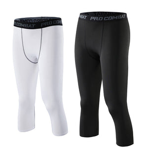 Fitness Running High Elastic Quick-drying Cropped Pants