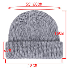 Load image into Gallery viewer, Pure Color Knitted Pullover Slip-on Cap Snow Hat