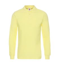 Load image into Gallery viewer, Fall/Winter Men&#39;S Lapel Solid Color Fashion Long-Sleeved T-Shirt