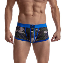 Load image into Gallery viewer, Sexy camouflage mesh breathable trendy boxer briefs