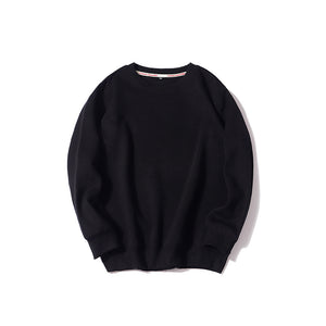 Fall/Winter Men'S Loose Casual Round Neck Long Sleeve Top