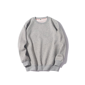 Fall/Winter Men'S Loose Casual Round Neck Long Sleeve Top