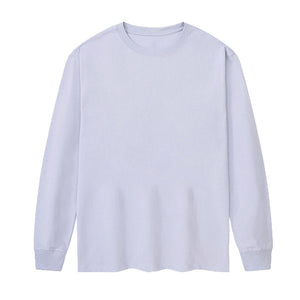 Cotton Men'S Long-Sleeved Round Neck T-Shirt