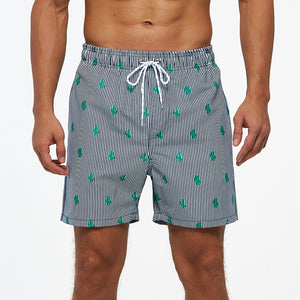 Men'S Summer Casual Loose Quick-Drying Waterproof Swimming Trunks