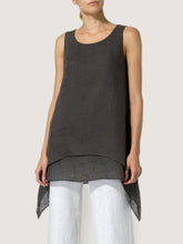 Load image into Gallery viewer, Solid Color Irregular Hem Women'S Tank Top