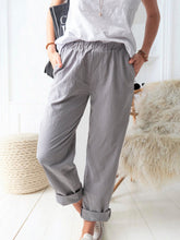 Load image into Gallery viewer, Women&#39;S Solid Color Casual Loose Straight Trousers