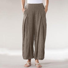 Load image into Gallery viewer, Cotton And Linen Casual Commuter Women&#39;S Trousers