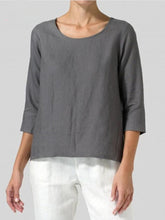 Load image into Gallery viewer, Loose Cotton And Linen Women&#39;S Top