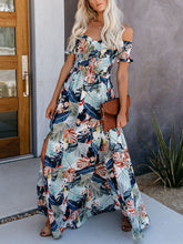 Load image into Gallery viewer, Women Bohemia Strapless Split-Side Maxi Dress