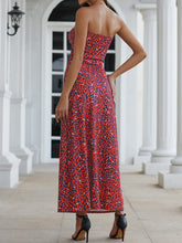 Load image into Gallery viewer, Women Vacation Strapless Irregular Printed Maxi Dress